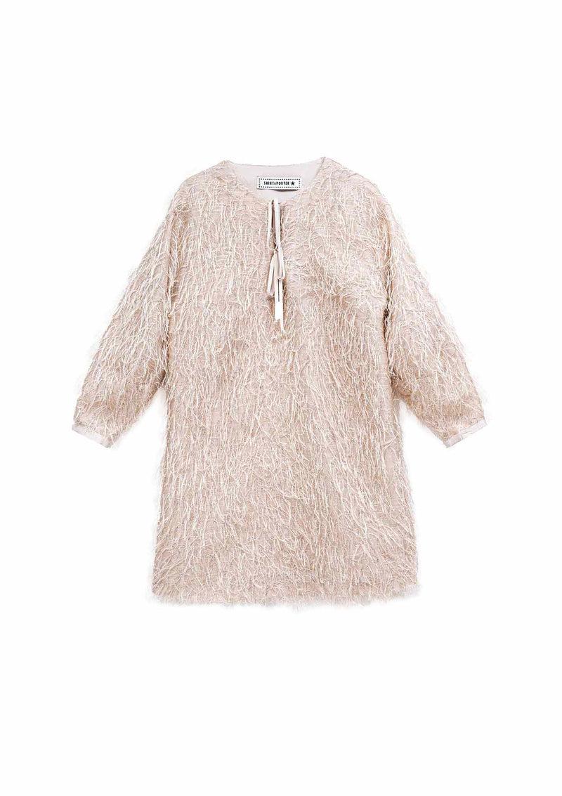 Shirtaporter ABITO CORTO PIUME LUREX Saldi