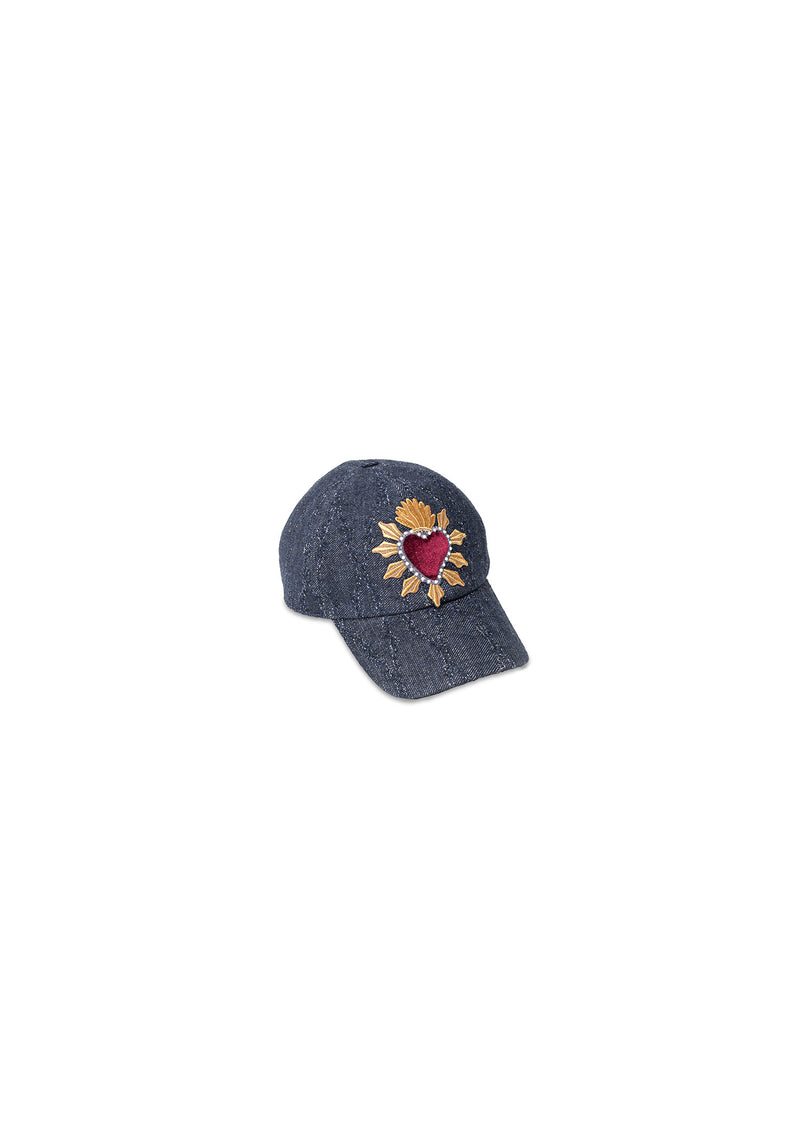 Shirtaporter CAP IN DENIM CON PATCH Negozio