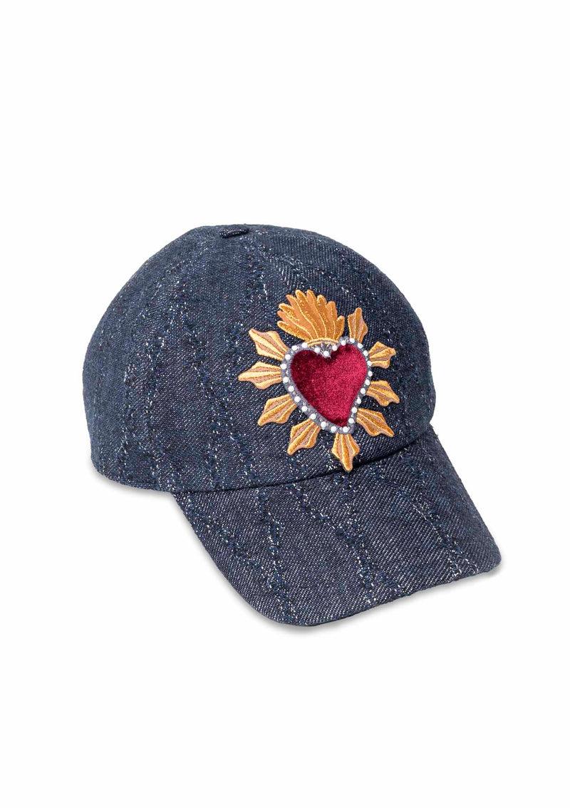 Shirtaporter CAP IN DENIM CON PATCH Negozio