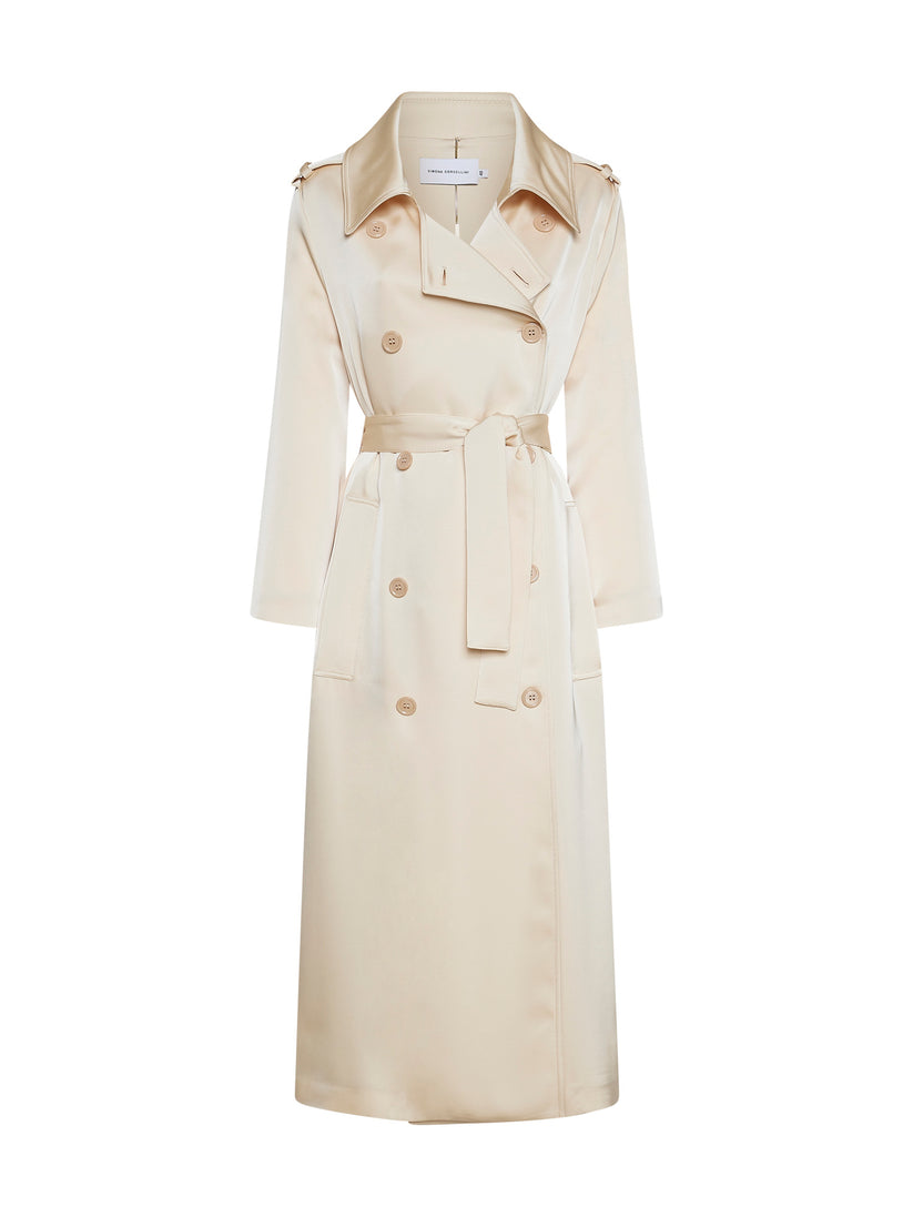 Space Simona Corsellini Trench in raso heavy Outlet