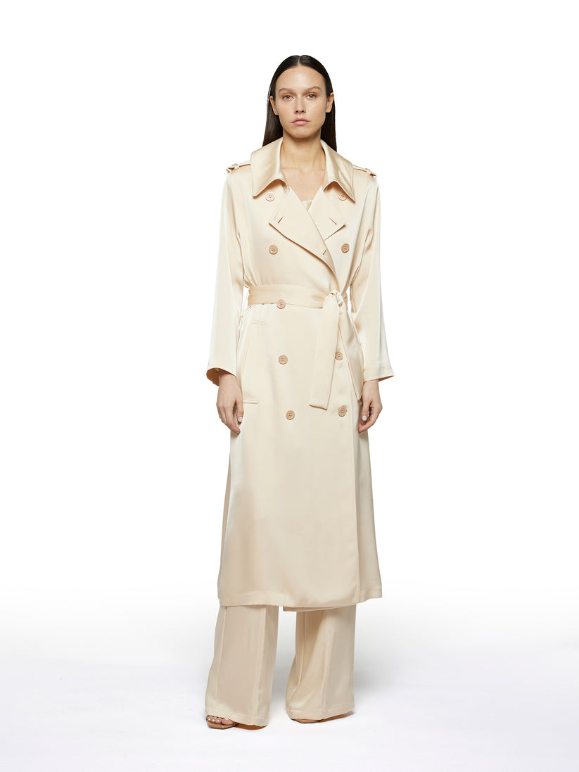 Space Simona Corsellini Trench in raso heavy Outlet