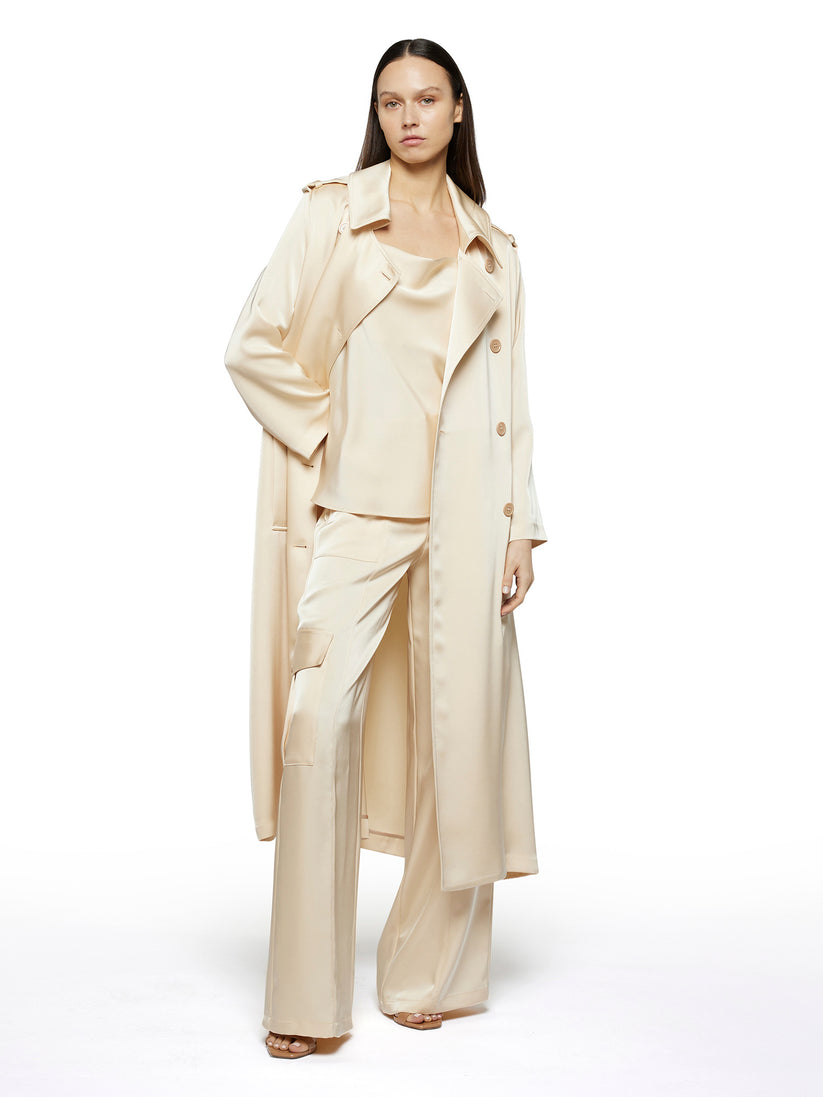 Space Simona Corsellini Pantalone cargo in raso heavy Offerte