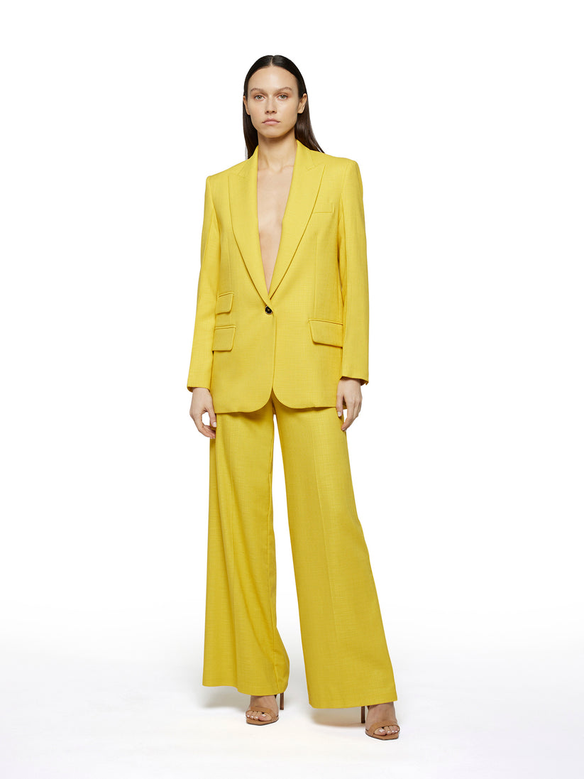 Space Simona Corsellini Pantalone ampio in tramato luxury In Saldo