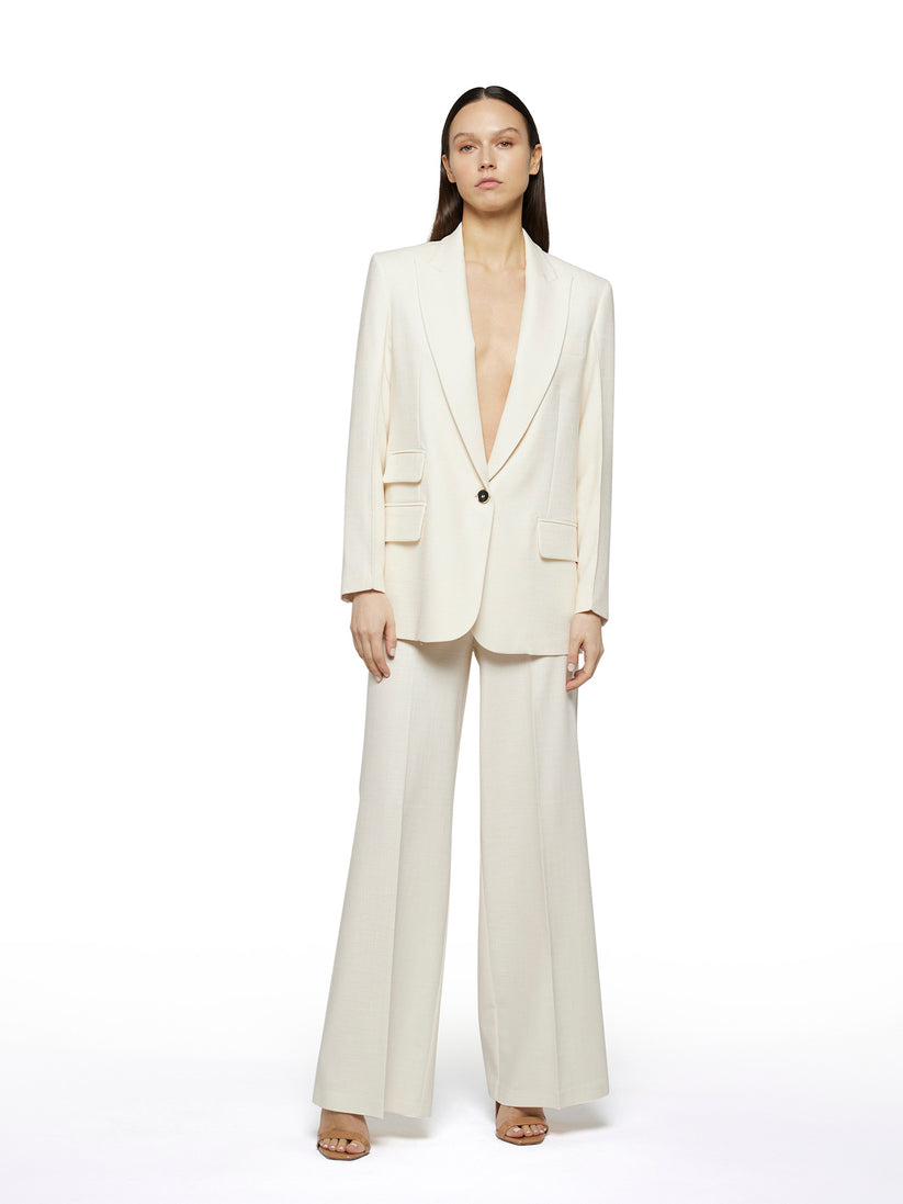 Space Simona Corsellini Pantalone ampio in tramato luxury 2025
