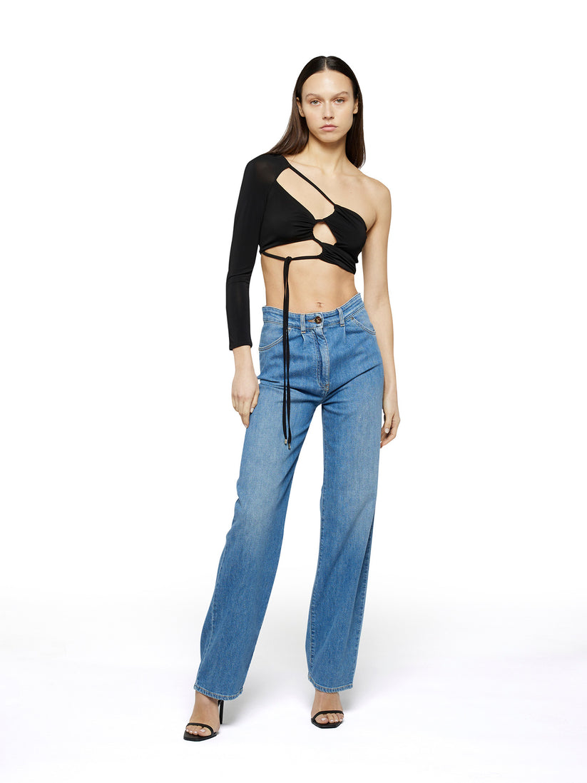 Space Simona Corsellini Denim con pinces in tela comfort meccanico 2025