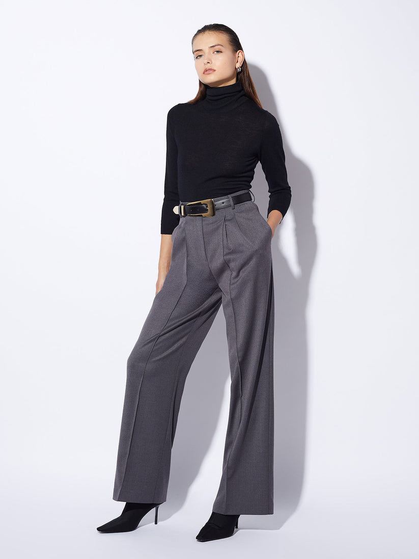 Space Simona Corsellini Pantalone largo con doppie pinces frontali Prezzo Ridotto