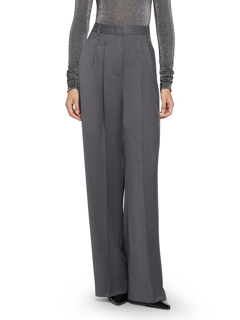 Space Simona Corsellini Pantalone largo con doppie pinces frontali Prezzo Ridotto