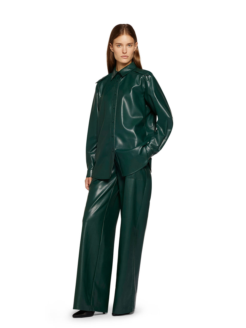Space Simona Corsellini Pantalone largo in vegan leather Novità