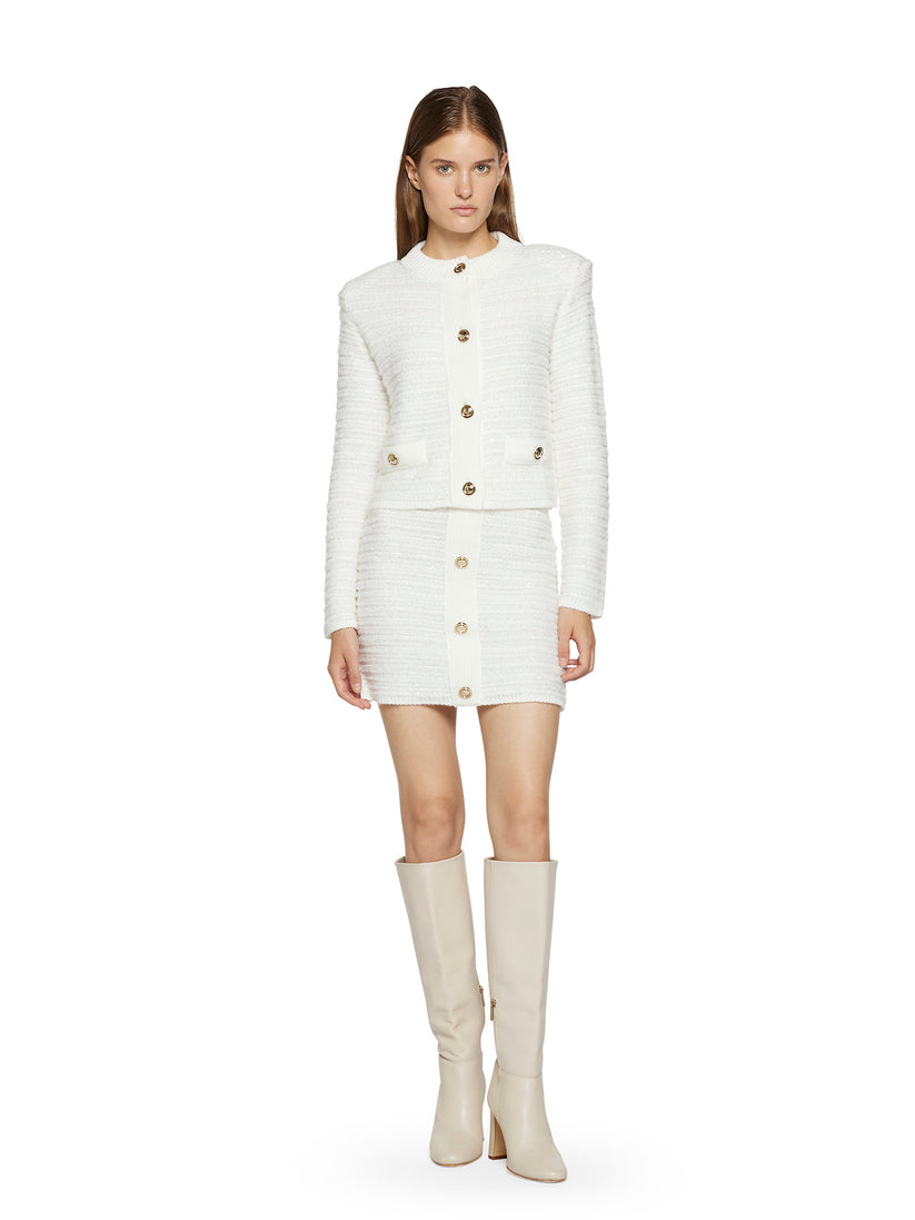 Space Simona Corsellini Giacca in Chanel con bottoni in oro Saldi
