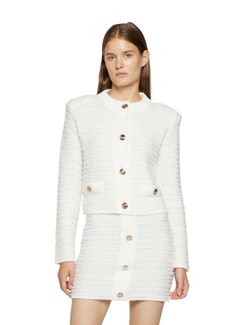 Space Simona Corsellini Giacca in Chanel con bottoni in oro Saldi