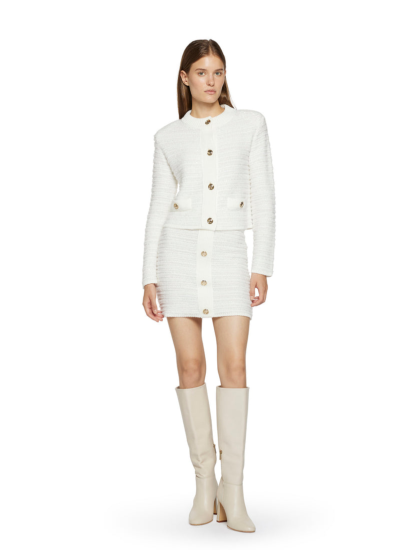 Space Simona Corsellini Minigonna in chanel tricot Vendita Calda