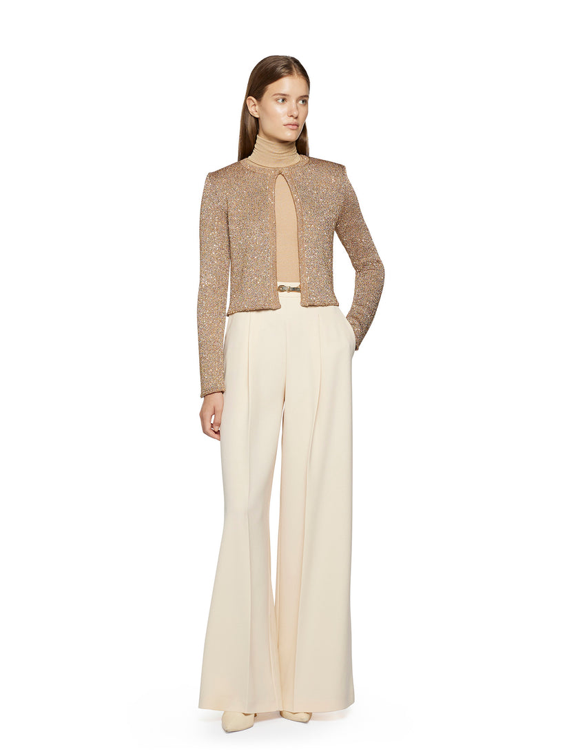 Space Simona Corsellini Giacca in tricot con paillettes Offerta speciale della fabbrica