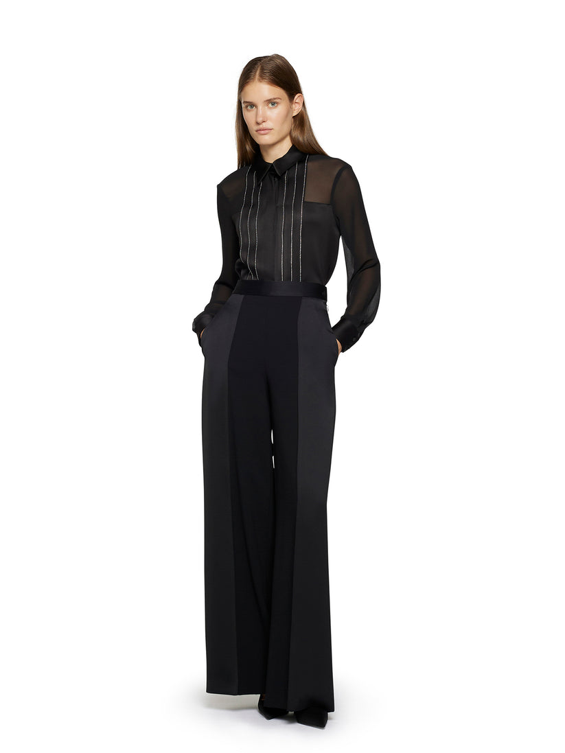 Space Simona Corsellini Pantalone in enver satin Italy