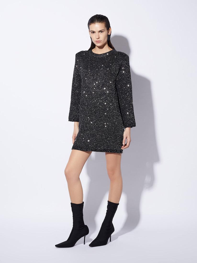 Space Simona Corsellini Abito in paillettes con over dietro Italia