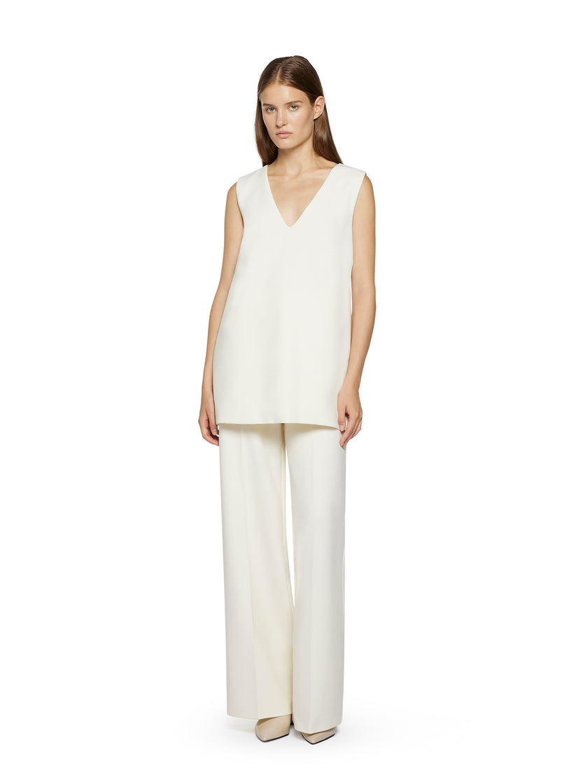 Space Simona Corsellini Tunica in poly cotone viscosa elastan con scollo a V Fino Al -60%