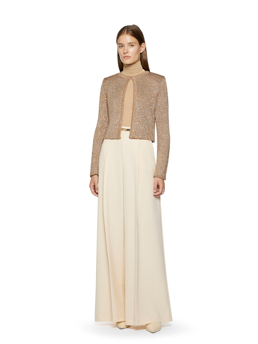 Space Simona Corsellini Pantalone largo con fibbia oro Sottocosto