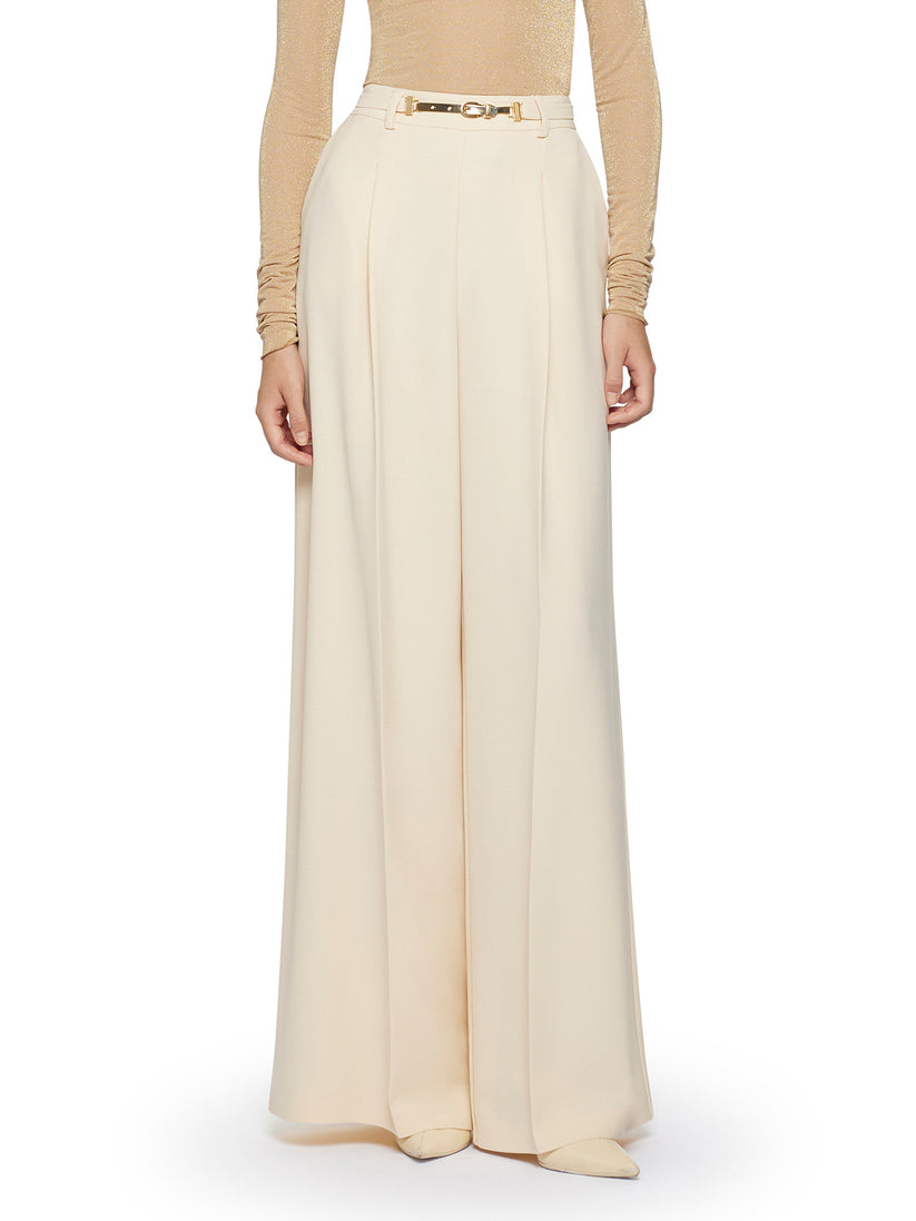 Space Simona Corsellini Pantalone largo con fibbia oro Sottocosto