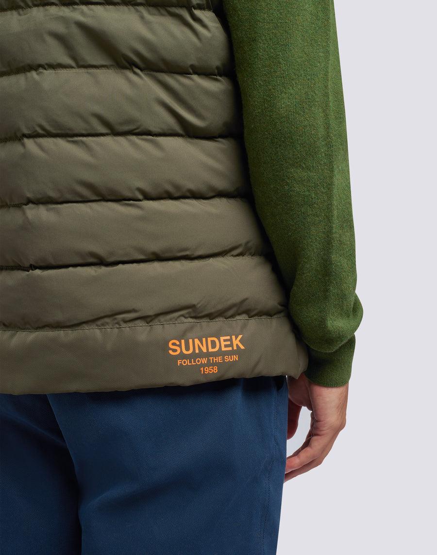 ﻿Sundek gilet trapuntato m999jvdp100-30201 Sottocosto
