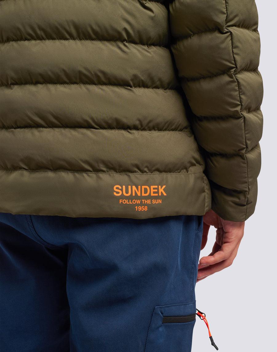 Sundek giacca trapuntata con cappuccio m998jkdp100-30201 Sconto