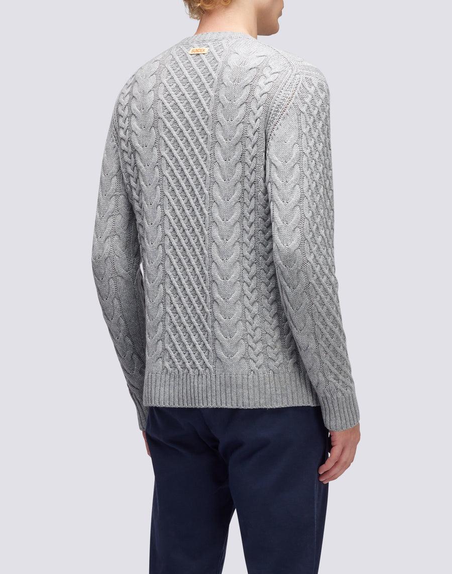Sundek maglione a girocollo misto cashmere M354KIWS100-02900 Offerta
