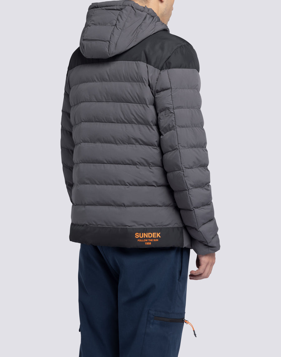 Sundek giacca trapuntata con cappuccio m998jkdp100-94401 In Linea