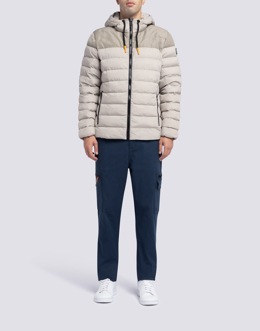 Sundek giacca trapuntata con cappuccio m998jkdp100-65201 Nuovo
