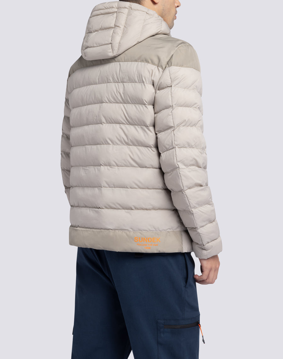 Sundek giacca trapuntata con cappuccio m998jkdp100-65201 Nuovo