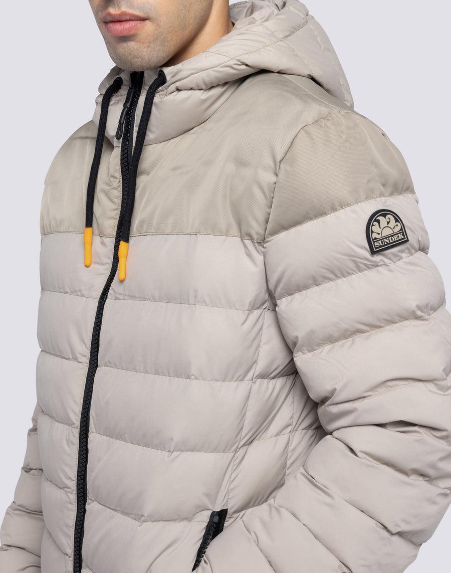Sundek giacca trapuntata con cappuccio m998jkdp100-65201 Nuovo