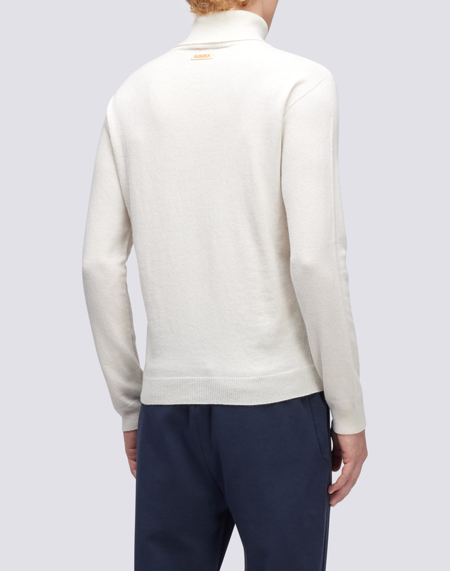 Sundek maglione a girocollo misto cashmere M351KIWS500-03900 Soddisfazione Garantita