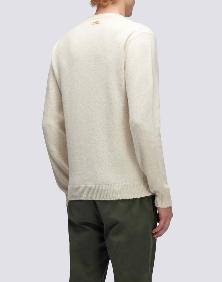 Sundek maglione a girocollo misto cashmere M352KIWS500-03900 Qualità Garantita