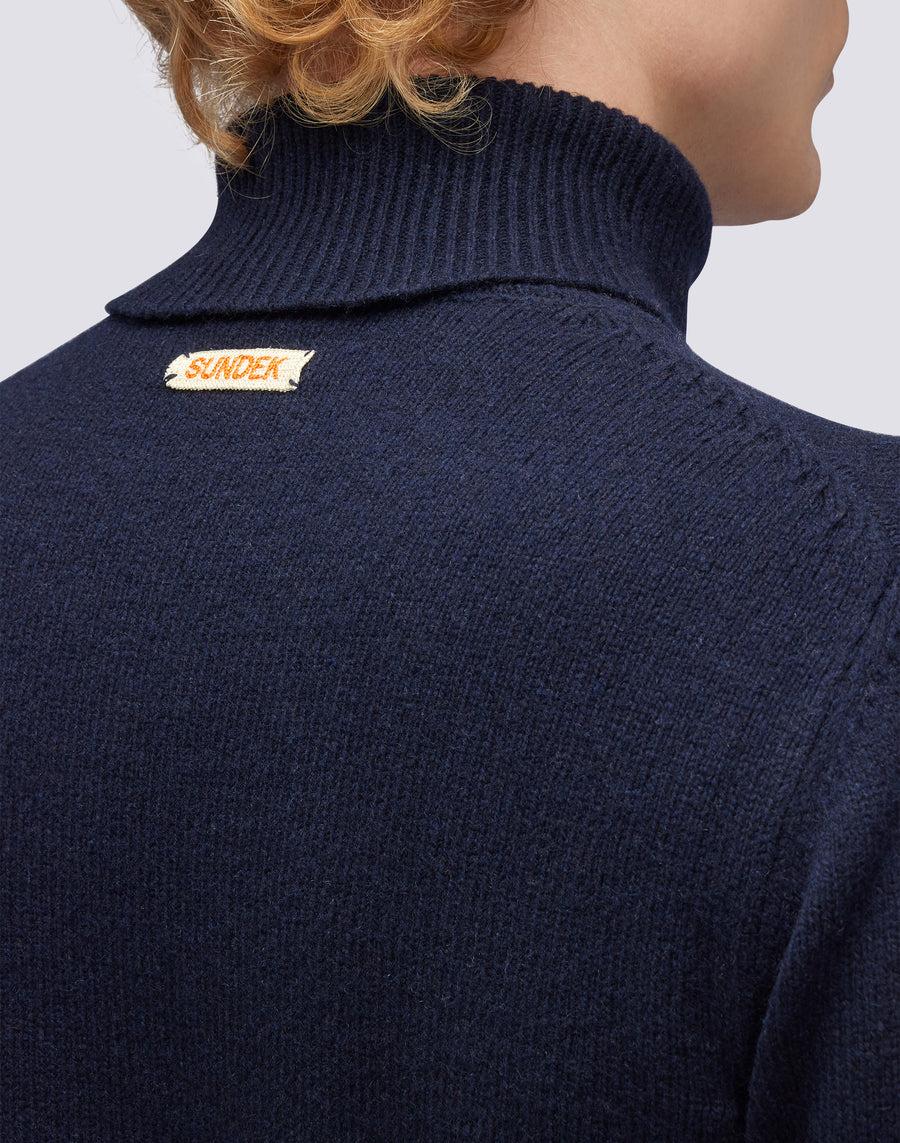 Sundek maglione a girocollo misto cashmere M353KIWS500-00700 Negozi Online
