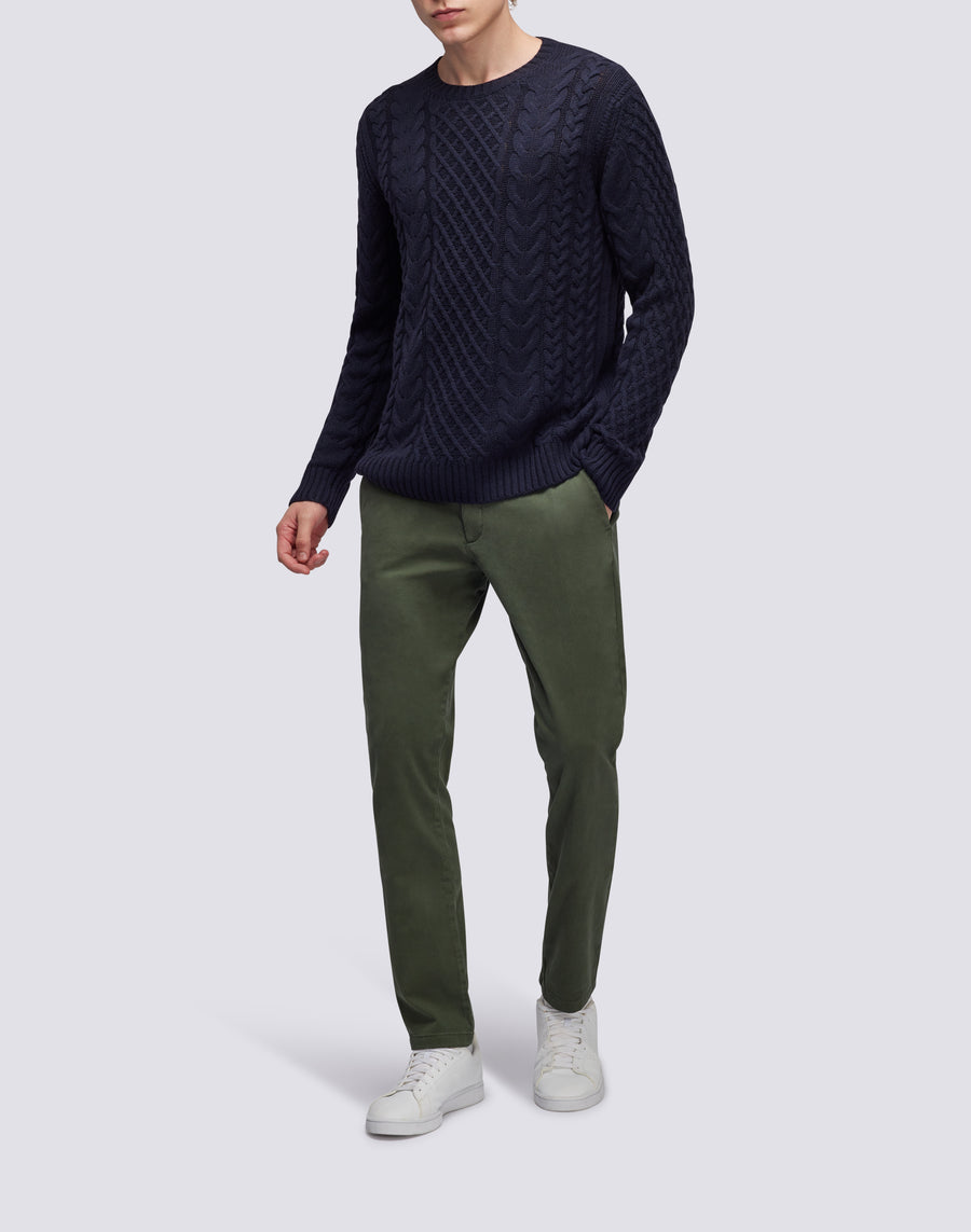 Sundek maglione a girocollo misto cashmere M354KIWS100-00700 Acquista Ora