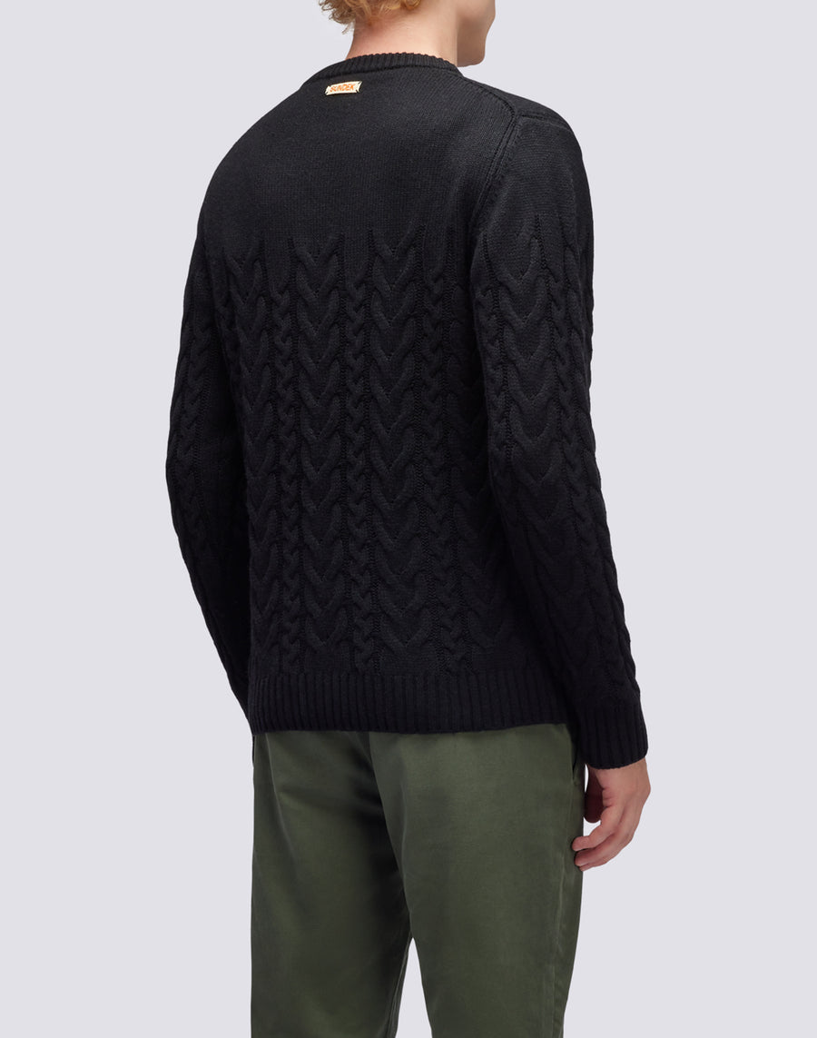 Sundek maglione a girocollo misto cashmere M355KIWS100-00400 Consegna Veloce