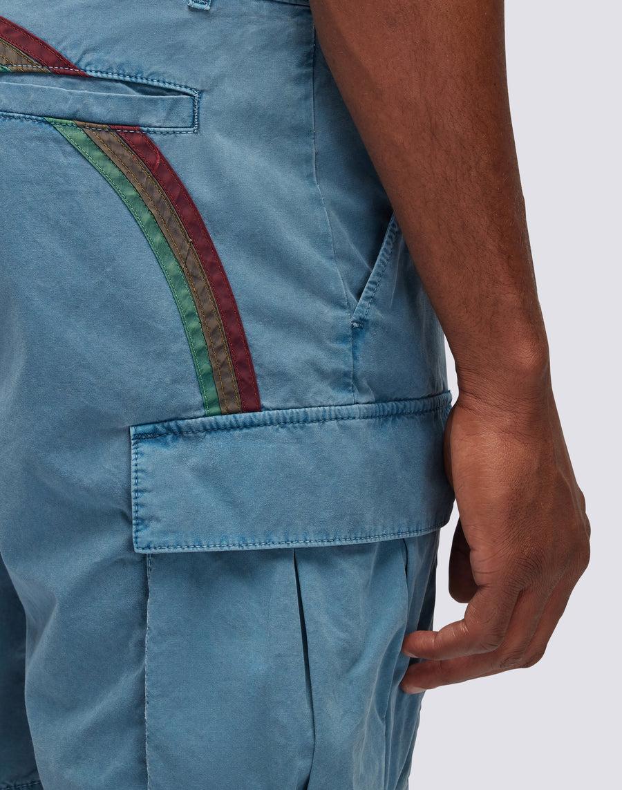 Sundek SHORTS CARGO IN TESSUTO TINTO IN CAPO CON ARCOBALENO m248wkpp900-a2601 Novità