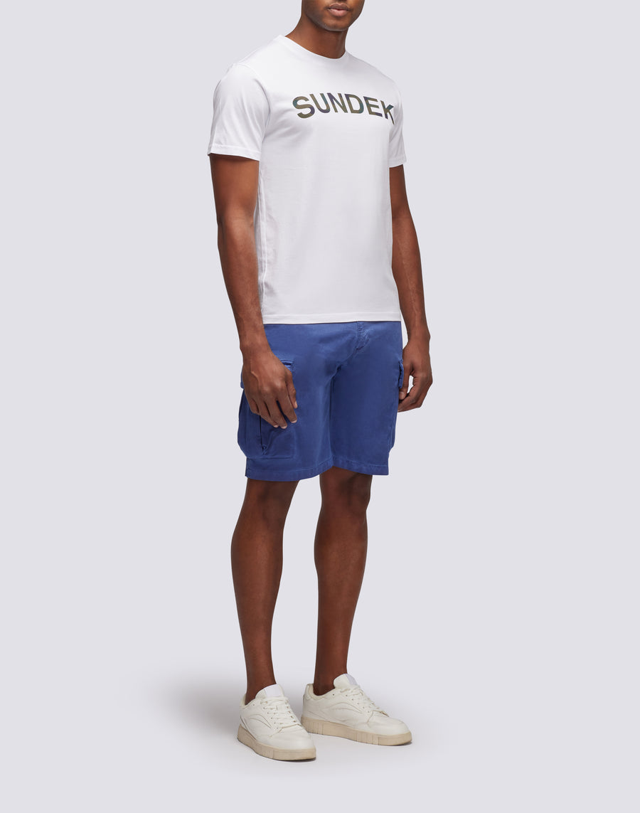 Sundek walkshort in twill di cotone m229wktw100-00700 Sconto