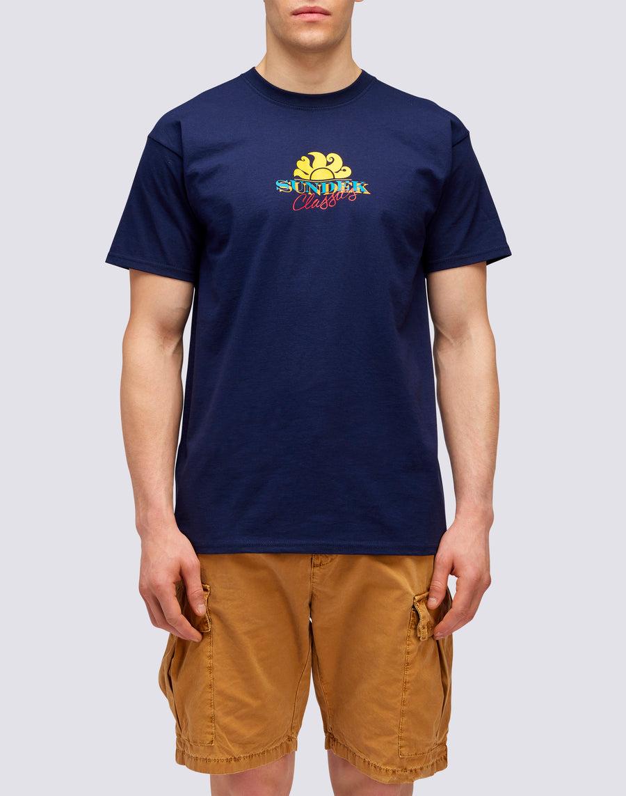 Sundek T-SHIRT HERITAGE PRINT m641tejy300-00700 Outlet