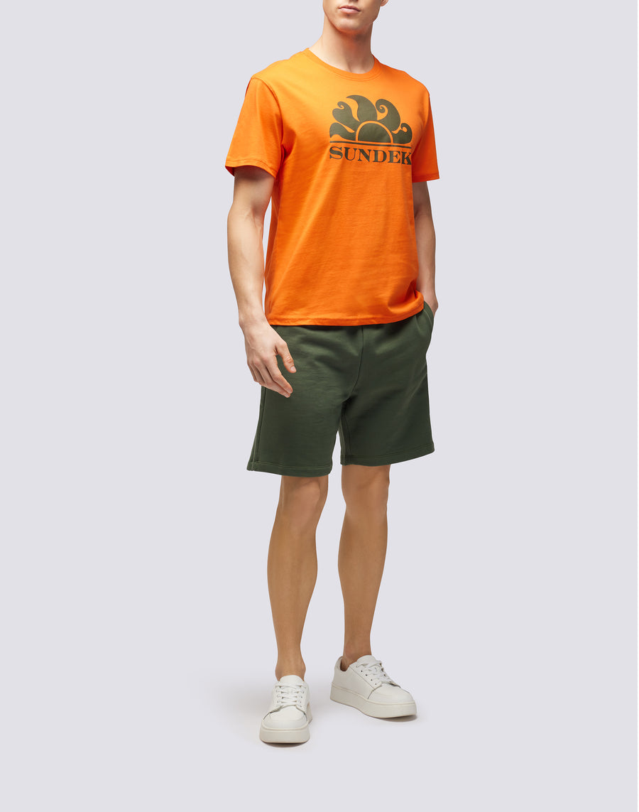 Sundek T-SHIRT GIROCOLLO CON STAMPA LOGO m021tej7800-55001 Vendita Economica