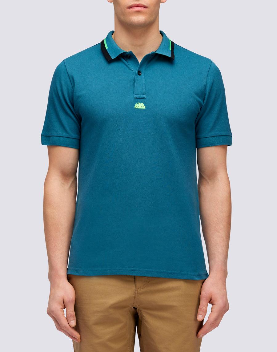 Sundek POLO IN COTONE PIQUET COMBINATO m997plpq500-a3401 Vendita Calda