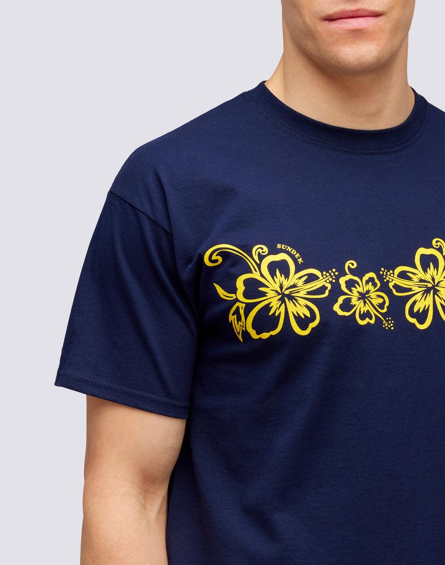 Sundek T-SHIRT ARCHIVE HIBISCUS PRINT m636tejy3ia-00700 Vendite Flash