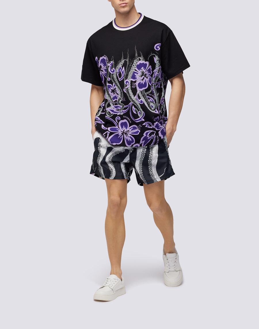 Sundek T-SHIRT OCTOPUS m662tejy5ou-004ou Nuova