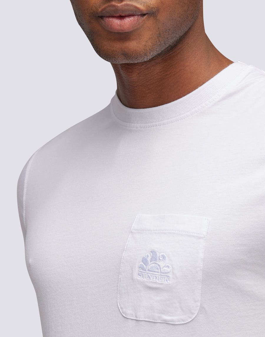 Sundek t-shirt finn girocollo con taschino M775TEJ7800-00634 2025