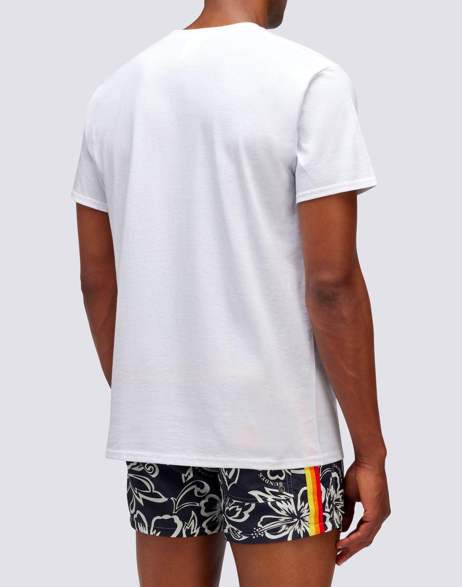 Sundek T-SHIRT HERITAGE SUNDEK PRINT m642tejy300-00600 In Linea
