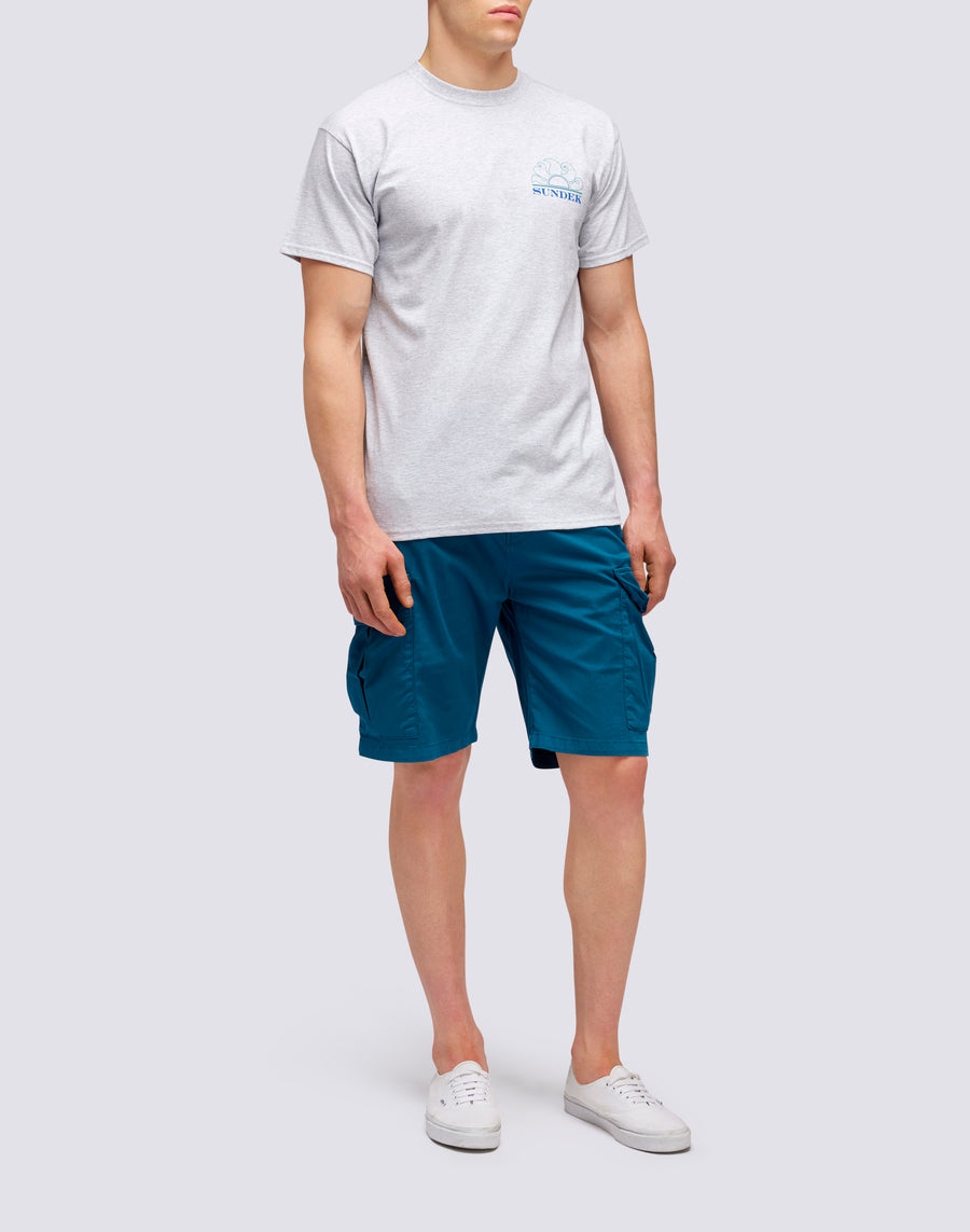 Sundek T-SHIRT HERITAGE PRINT m640tejy300-02900 Nuovo