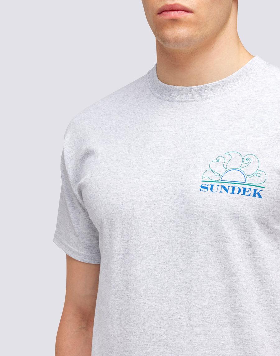 Sundek T-SHIRT HERITAGE PRINT m640tejy300-02900 Nuovo