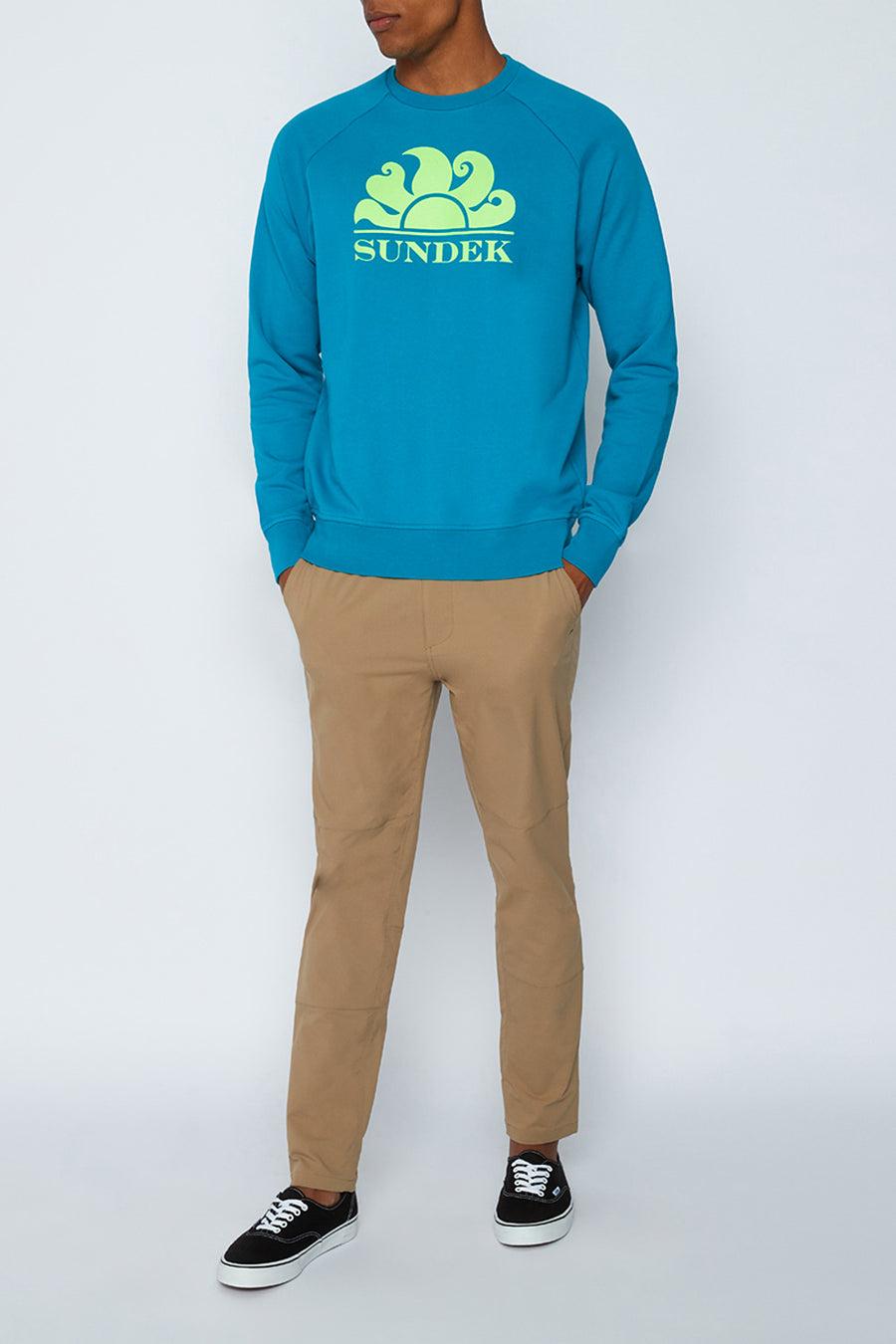 Sundek felpa a girocollo con logo M138JHF7700-69401 Qualità