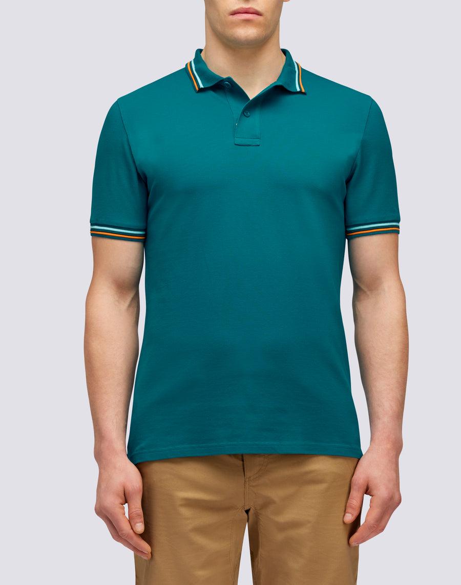 Sundek POLO BRICE IN COTONE PIQUET CON DETTAGLI TRICOLOR m779plj6500-01203 Soddisfazione Garantita