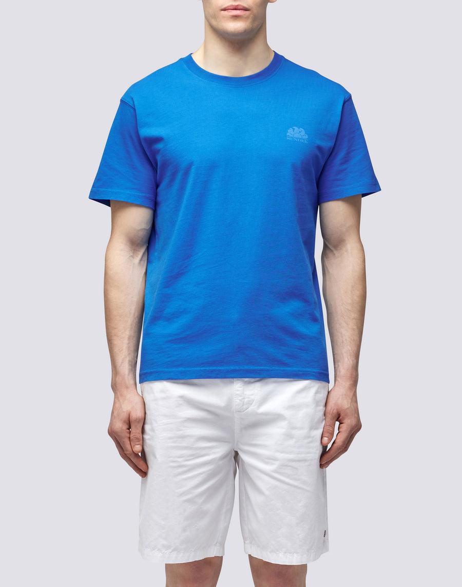 Sundek T-SHIRT GIROCOLLO CON LOGO m129tej78ot-a2200 Outlet