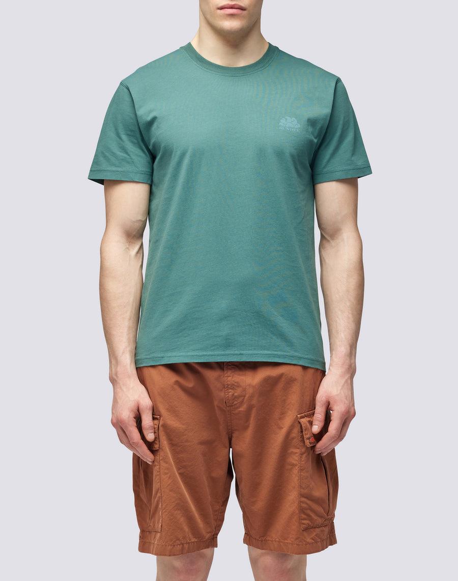 Sundek T-SHIRT GIROCOLLO CON LOGO m129tej78ot-a1600 In Vendita