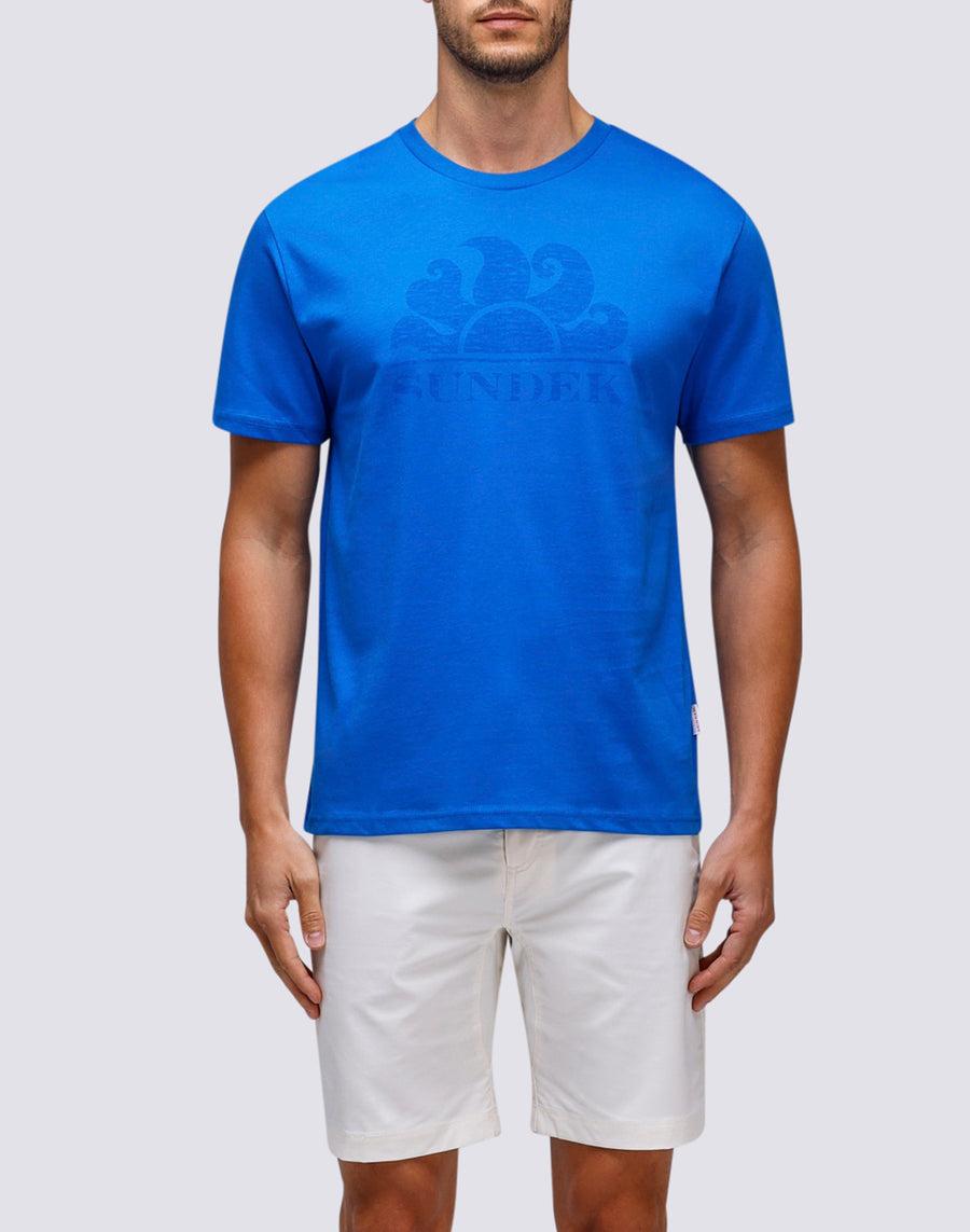 Sundek T-SHIRT MANICHE CORTE CON LOGO m021tej78ot-a2200 Saldi