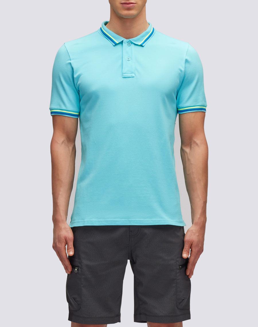 Sundek POLO BRICE IN COTONE PIQUET CON DETTAGLI TRICOLOR m779plj6500-05202 Vendita